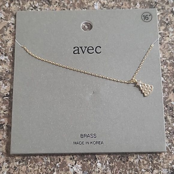 🎁3/$30🎁 Christmas Tree Rhinestone Star  pendant Necklace | Gifts for Her - Picture 3 of 5